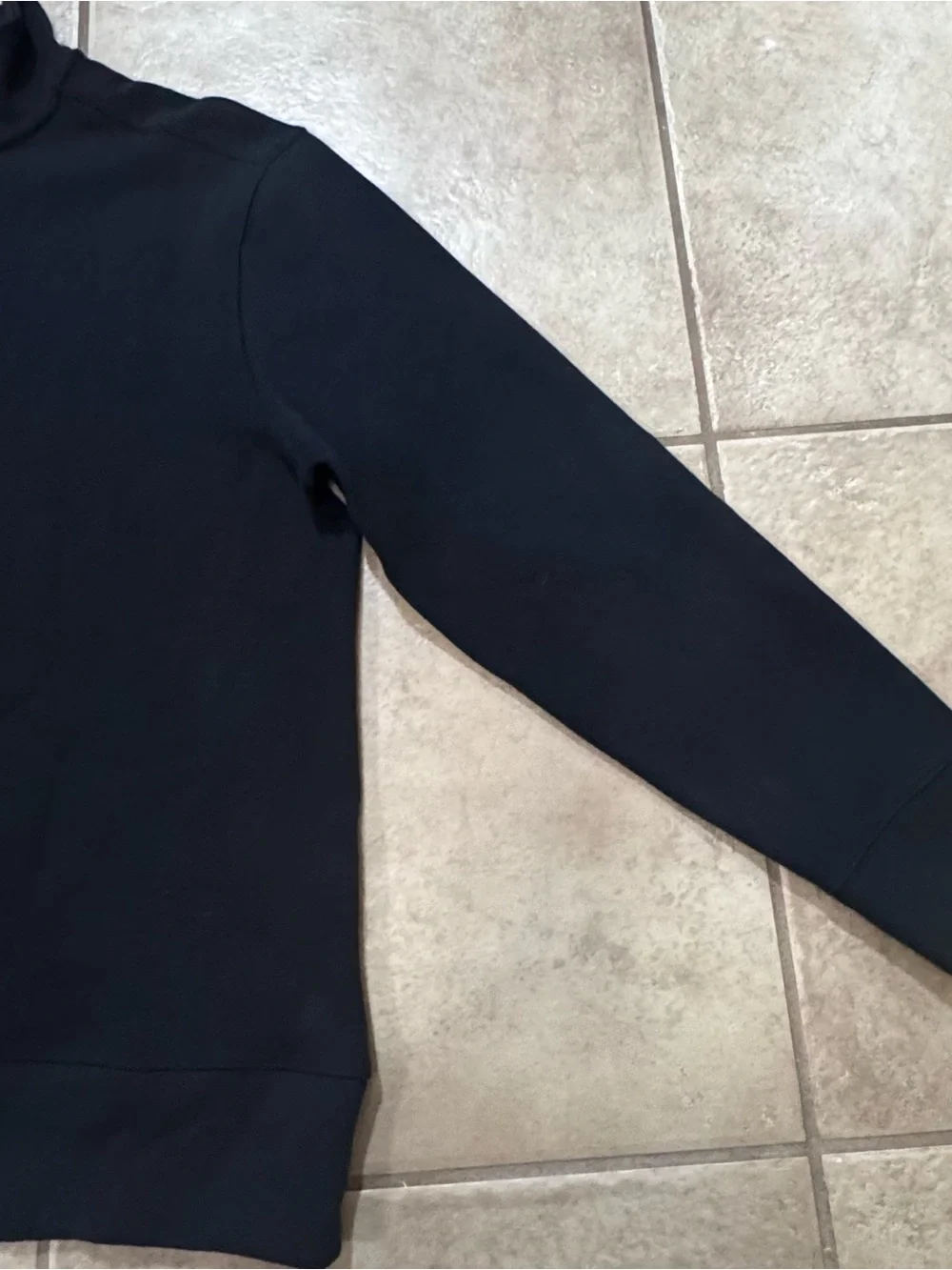 Banana Republic Men's Black Half-Zip Mock Neck Sweater